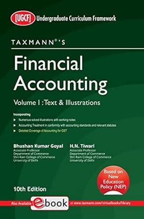 Financial Accounting | B.Com. (Hons.) | UGCF